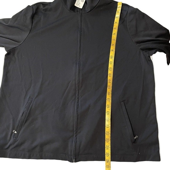 Lands' End Women's Size 1X Athletic Jacket Black NWT Sportswear Outdoor … - Picture 4 of 9